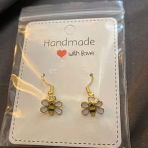 Honey bee earrings
